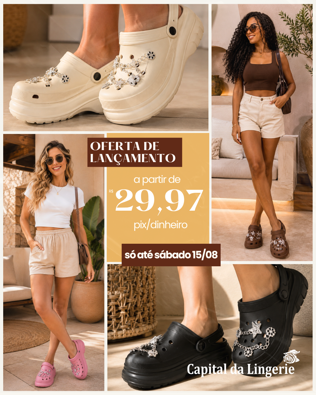 Oferta de lançamento a partir de R$ 29,97 até sábado 15/08